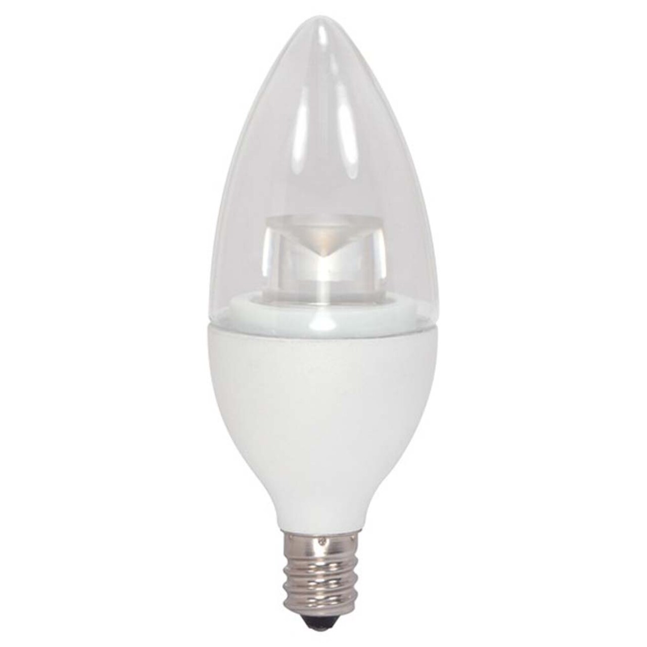 Satco 4.5w LED Candle B11 Candelabra base 300Lm 2700K Dimmable Bulb - 40w Equiv